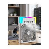 Byanes USB Şarjlı Mini Klima Fan, Masaüstü Soğutucu, Rgb Işıklı, Portatif