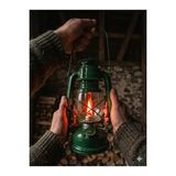Byanes Yeşil Renkli Metal Gemici Feneri, Kamp ve Doğa Aktiviteleri Için 24X15CM