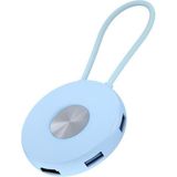 Byars Blişim Byars Bilişim SWR1670 Type-C To 3*usb 3.0 HDMI Pd 3.0 Dönüştürücü Adaptör Mavi