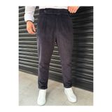 BYATA MENS STYLE Erkek Kadife Kumaş İtalyan Kesim Yüksel Bel Pantolon