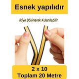 BYB Kapı ve Pencere İzolasyon Bandı - Fitili Kauçuk Kahverengi - 1 Adet