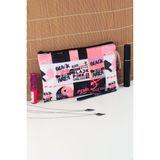 BYBAG blackpink k pop desenli fermuarli makyaj cantasi PEMBE_BLACKPINK_MAKYAJ