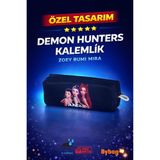 BYBAG Demon Hunters K-Pop Rumi Mira Zoey Anime Kalemlik Yüksek Kapasiteli Su Geçirmez Kalem Kutusu DH_MOR_3LÜ
