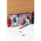 BYBAG Kedi Köpek Patisi Desenli Kalemlik Fermuarlı Makyaj Çantası Orta Boy 12 cm X 20 cm
