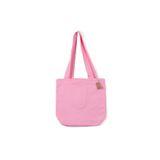 BYBAGS Kanvas Astarlı Fermuarlı Ön Cepli Körüklü Lotus Pembe El, Kol Ve Omuz Çantası