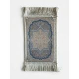 Bybars El Yapımı Osmanlı Desenli Mini Kilim 20X33 Cm – Dekoratif Masa Üstü Kilim – Türk Motifli Geleneksel Ev Dekoru – Püsküllü Vintage Mini Halı (Çok Renkli Eskitme 12) Vitrin