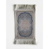 BYBARS El Yapımı Osmanlı Desenli Mini Kilim 20x33 cm – Dekoratif Masa Üstü Kilim – Türk Motifli Geleneksel Ev Dekoru – Püsküllü Vintage Mini Halı (Çok Renkli eskitme 12)