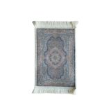 BYBARS El Yapımı Osmanlı Desenli Mini Kilim 20x33 cm – Dekoratif Masa Üstü Kilim – Türk Motifli Geleneksel Ev Dekoru – Püsküllü Vintage Mini Halı (Eskitme çok Renkli)