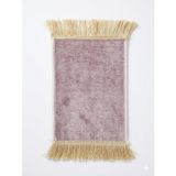 BYBARS El Yapımı Osmanlı Desenli Mini Kilim 20x33 cm – Dekoratif Masa Üstü Kilim – Türk Motifli Geleneksel Ev Dekoru – Püsküllü Vintage Mini Halı (Pembe Huzur 10)