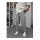 BYBASICMAN Gri Gofre Kumaş Likralı Baggy Pantolon JJ-247