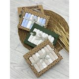 ByBest Beauty Caramell 3 Paket Pamuklu Ağız Silme Mendili 7'li Set Bebeğiniz İçin Güvenli