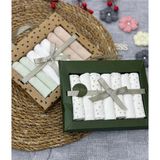 ByBest Beauty Caramell 7lı Ağız Silme Mendili 2 Paket Pamuklu Organik Ürün Bebeğiniz İçin Güvenli