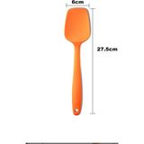 Bybirgül Büyük Boy Silikon Yanmaz Yapışmaz Düz Spatula Turuncu 2 Li Set