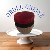 Bybirgül Kırmızı Antrasit Beyaz Silikon Mini Kek ,muffin ,browni Kalıbı 18 Adet ,airfryer Için Uygundur