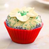 ByBirgül Silikon kırmızı Mini Browni,muffin cupcake kek kalıbı 12 adet