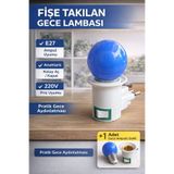 ByBuray Fişe Takılan Gece Lambası – Anahtarlı E27 Duy + 1 Adet Gece Ampulü