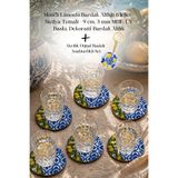 BYC TÜRKİYE Motifli Limonlu Bardak Altlığı 6’lı Set – Sicilya Temalı - 9 cm, 3 mm MDF, UV Baskı, Dekoratif Bardak Altlık