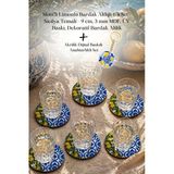 Byc Türkiye Motifli Limonlu Bardak Altlığı 6'Lı Set