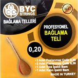 BYC20 Uzun Sap Saz Teli Takım 0.20 Uzun Sap Bağlama Teli - Çok Renkli