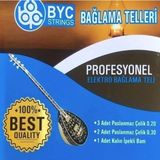 BYC20E Elektro Bağlama Saz Teli Takım 0.20 - Standart - Çok Renkli