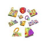 ByCaretta Hışırtılı Kumaş Sayılar Ve Hışırtılı Kumaş Harfler Kitabı Çıngıraklı Kumaş Top Eğitici Set