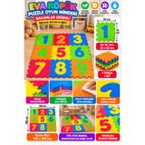 BYCEGU 9 Parça Rakam Desenli EVA Köpük Puzzle Oyun Matı – 33x33 cm Eğitici Yer Minderi