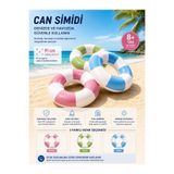 BYCEGU COASTAL CABANA CİZGİLİ DESENLİ 91 CM ÇAPINDA ŞİŞME DENİZ SİMİDİ CAN SİMİDİ
