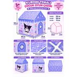 BYCEGU Kuromi Temalı Çocuk Oyun Çadırı 100x100x70 cm Pencereli Ev Tipi Oyun Evi 3+ Yaş