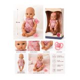 BYCEGU Tam Vinil 32 Cm Emizkli Oyuncak Kel Bebek Model Bebek