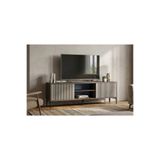 BYCİNO MİLANO 130 CM 2 KAPAKLI RAFLI LAMBİRİ MODELLİ MODERN TASARIM TV ÜNİTESİ