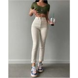 ByCukurovaFrango Krem Renk Mom Jean Pantalon - 40