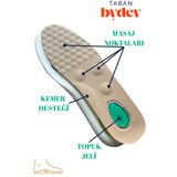 Bydev Taban Jel Destekli Ayakkabı Iç Taban Bej Ortopedik Ayakkabı Tabanı