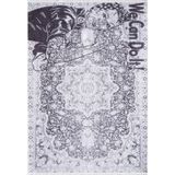 Bydgoszcz Mor Madalyon Modern Geometrik Etnik Desenli Boho Makinada Yıkanabilir Hafif Hav Toz Vermez Leke Tutmaz Kaymaz Taban Dijital Makine Baskı Halı Oturma Odası Salon Yolluk Koridor Mutfak Halısı