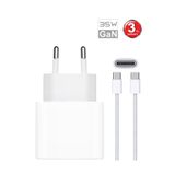 bydiz İphone 35w Usb-c 16/15/ Pro/max Uyumlu Pd Güç Adaptörü Ve Kablo Set Gan Teknoloji Type-c Hızlı Şarj
