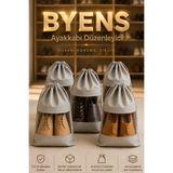 BYENS 5 Adet Ayakkabı Düzenleyici Ayakkabılık Organizer Dolap İçi Düzenleyicisi Seyahat Çantası Bavul