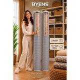 BYENS Halı Hurcu 2 Adet 4m2 Hurç Saklama Kılıfı Torbası Pencereli Kilim Yolluk Düzenleyici Organizer 4 Metrekare Organizeri Tela Kumaş