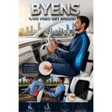 BYENS Oto Koltuk Minderi Araç Bel Destekleyici Araba Yastık Sırt Destek Ofis Yastığı Desteği Sandalye Medikal Ortopedik Dayama Bilgisayar Minder