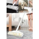 BYENS Tüy Toplayıcı Rulo ve Kedi Köpek Tüyü Tiftik Kıyafet Toz Toplama Rulosu Yapışkanlı ve Saplı XL