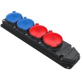 Byes 3X25A (3P+E)380V 2AD. 1X16A 220V 2AD. Kauçuk 4'lü Grup Priz