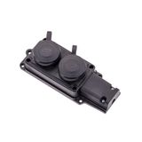Byes BY10-104 1x16A. 2'li Kauçuk Grup Priz 220V IP44