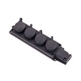 Byes BY10-106 1x16A 220V IP44 Kauçuk 4'lü Grup Priz