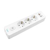 Byes Üçlü Anahtarlı USB Hızlı Şarjlı (20W) Topraklı Priz, 2m, Çocuk Korumalı