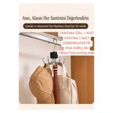 BYFASHION Çok Amaçlı Askılık Organizer Düzenleyici Çok Amaçlı Metal Askı, Organizer, Düzenleyici, Elbise askısı, Çanta askısı, Kemer ve Aksesuar düzenleyici, Şal Askısı, Kravat ve Şapka Askısı