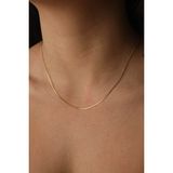 Byflorya Jewelry Çelik Ezme Zincir Kolye Dolama Model Unisex Kararmaz 1mm Günlük Kullanıma Uygun - Altın - 45 cm