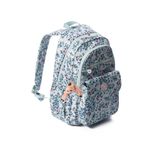 BYHAKAN 8615-8730 Klinkır Okul çantası Sırt Çanta Günlük Gezi Spor Seyahat Tatil Çok Gözlü Laptop Bölmeli WHİTE FLOWER