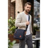 byhakan GK61 Kanvas (pamuk) POSTACI ÇANTASI ÇOK BÖLMELİ ÜNİVERSİTE OMUZ ÇANTA MACBOOK TABLET ÇANTA SİYAH