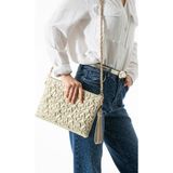 Byhakan Gl-03 Yıldız Dikişli Kadın El Çantası Clutch Çanta Omuz Çantası Çapraz Çanta Pörtföy Çanta - One Size - Gold