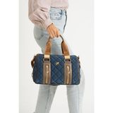 Byhakan Miami Polo 1204 Kapitone Kadın Kol Çantası El Çantası Omuz Çanyası - Lacivert - One Size