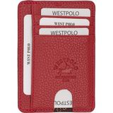Byhakan West Polo 358 Deri Kırmızı Erkek Kartlık