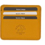 Byhakan West Polo 49 Deri Kartlık - Hardal
